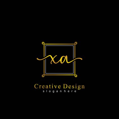 İlk logo kavramının XA el yazısı.