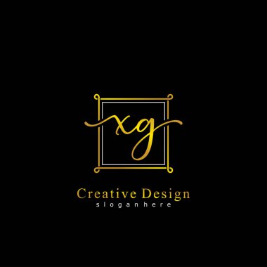 İlk logo kavramının XG el yazısı.