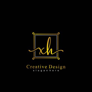 İlk logo kavramının XH el yazısı.