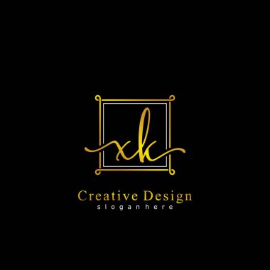 İlk logo kavramının XK el yazısı.