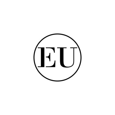 AB 'nin ilk monogram logo tasarımı, düğün, moda, makyaj şablonu