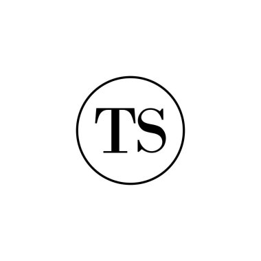 TS ilk monogram logo tasarımı, düğün, moda, makyaj şablonu