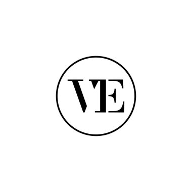 İlk monogram logo tasarımı, düğün, moda, makyaj şablonu