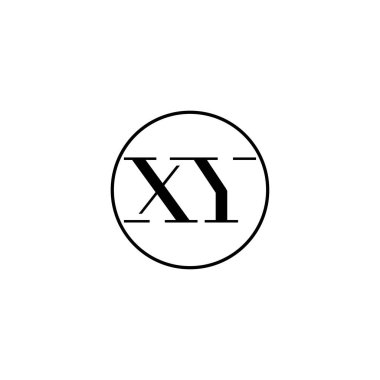 Harf XY ilk monogram logo tasarımı, düğün, moda, makyaj şablonu