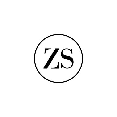 Z harfi ilk monogram logo tasarımı, düğün, moda, makyaj şablonu