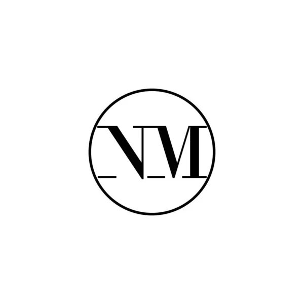 Carta Monograma Inicial Logotipo Design Casamento Moda Maquiagem Modelo Logotipo — Vetor de Stock