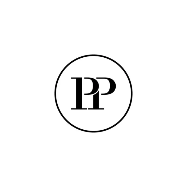 字母Pp首字母标识的设计 制作标识模板 — 图库矢量图片
