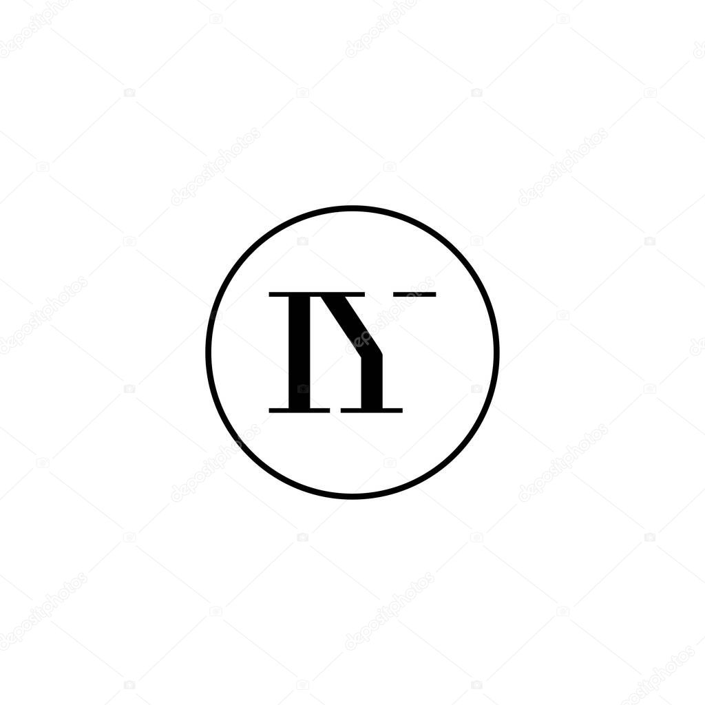 Letter IY initial monogram logo design, wedding, fashion, make up logo template