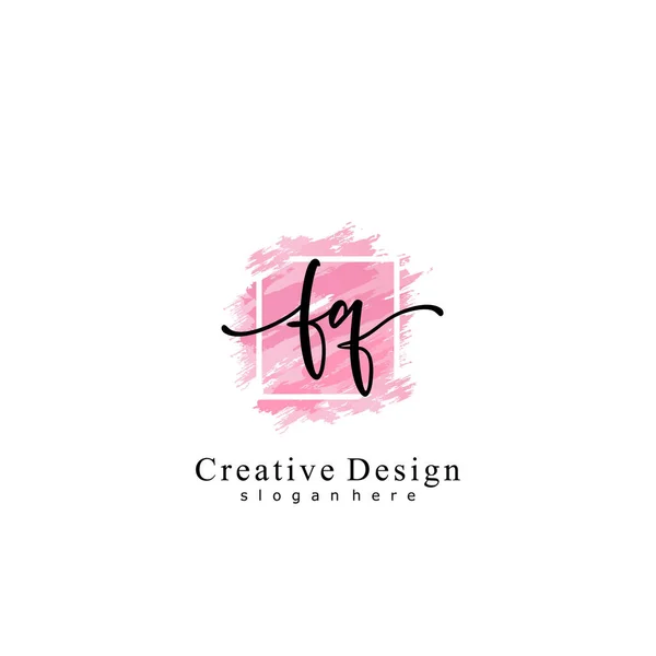 Ecriture Initiale Concept Logo Initial — Image vectorielle