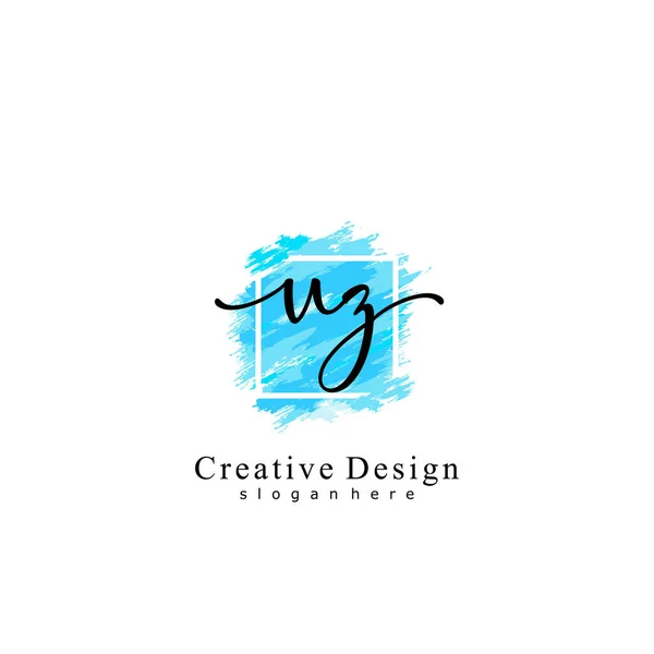 Escritura Inicial Del Concepto Inicial Del Logotipo — Archivo Imágenes Vectoriales