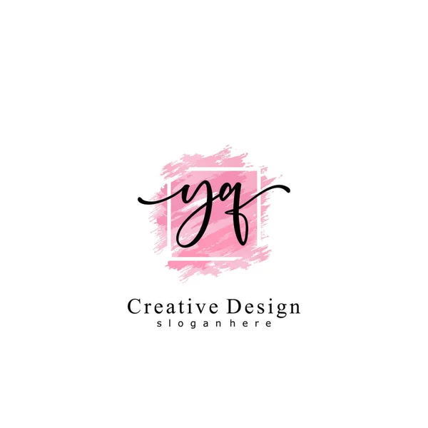 Ecriture Initiale Concept Logo Initial — Image vectorielle