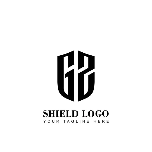 Initial Letter Shield Logo Template — Stock Vector