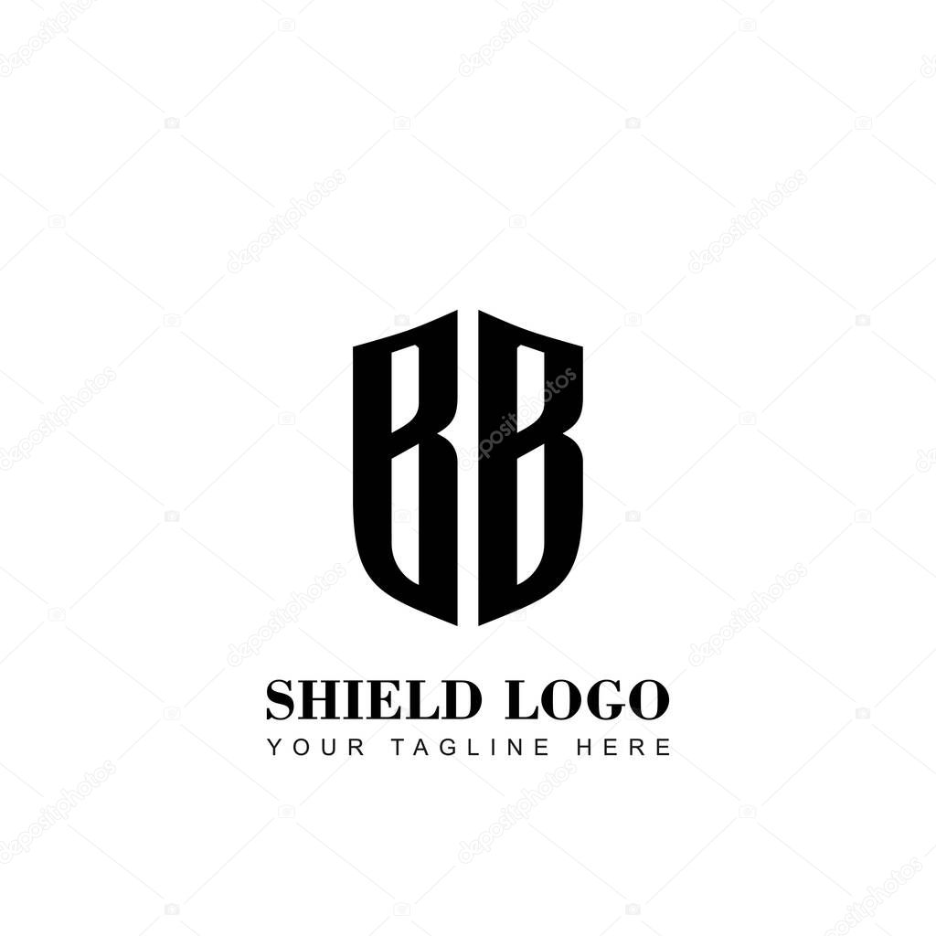  Initial Letter BB Shield logo template
