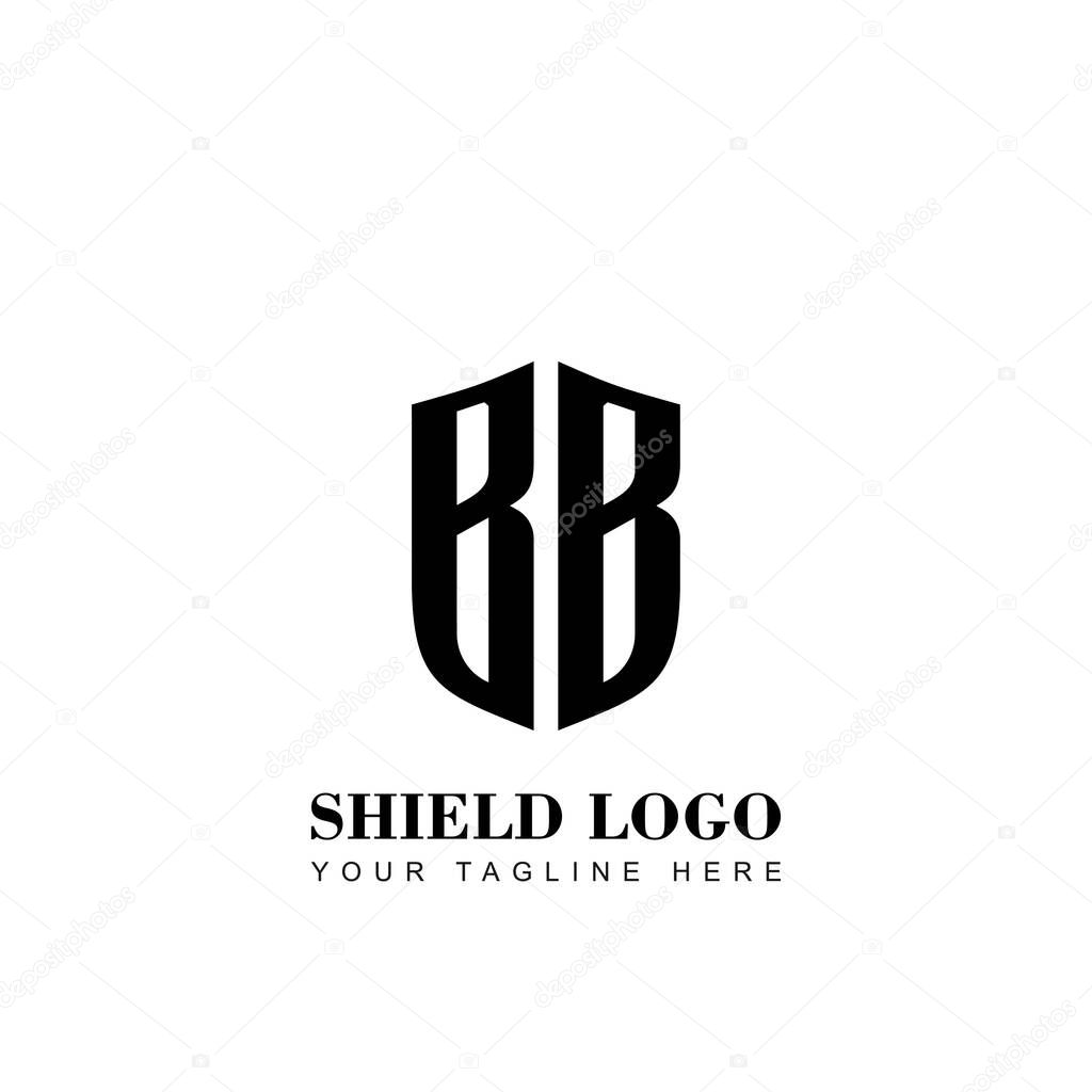 Initial Letter BB Shield logo template