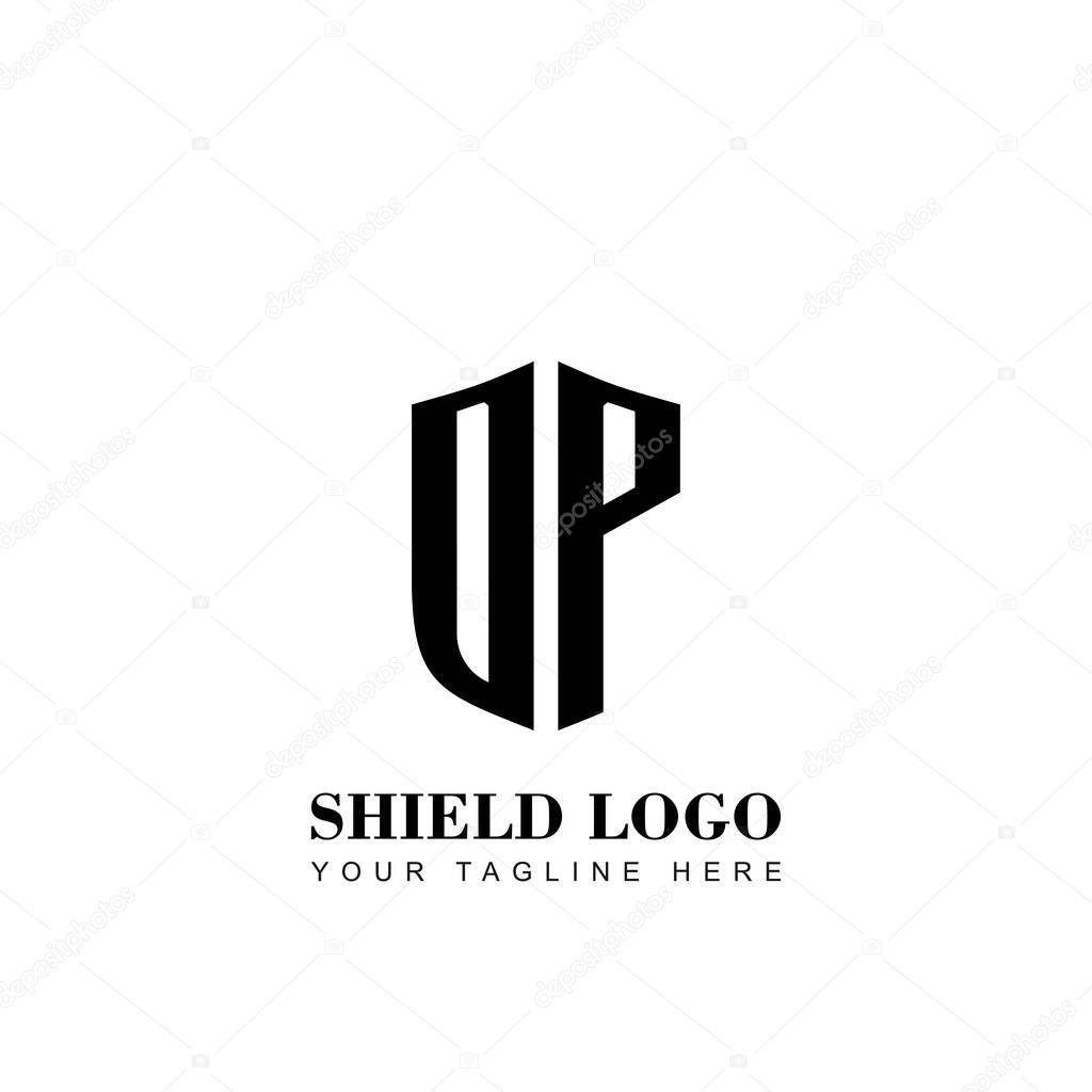  Initial Letter DP Shield logo template