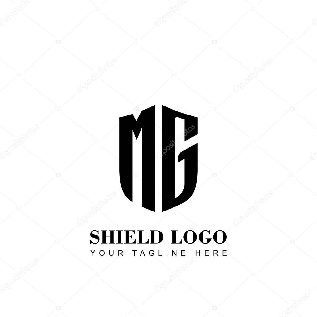 Initial Letter MG Shield logo template