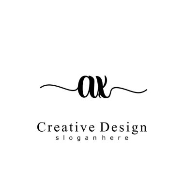 İlk logo kavramının ilk AX el yazısı