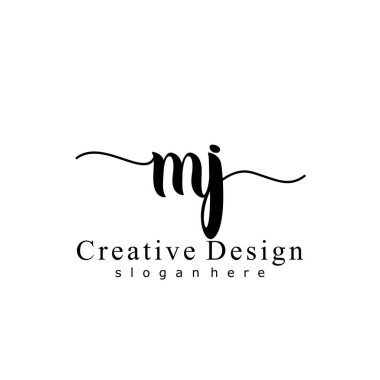 İlk logo kavramının ilk MJ el yazısı
