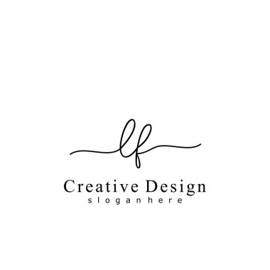 İlk logo kavramının ilk LF el yazısı