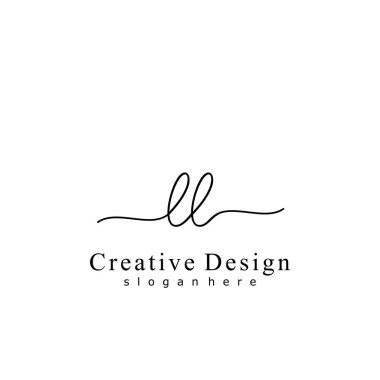 İlk logo kavramının ilk LL el yazısı