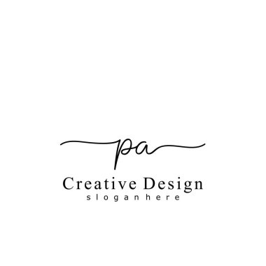 İlk logo kavramının ilk PA el yazısı