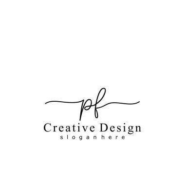 İlk logo kavramının ilk PF el yazısı