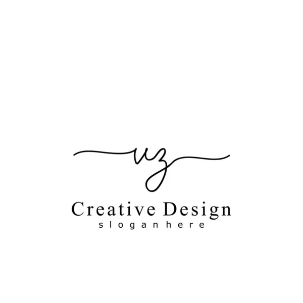 Ecriture Initiale Concept Logo Initial — Image vectorielle