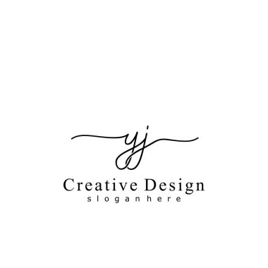 İlk logo kavramının ilk YJ el yazısı