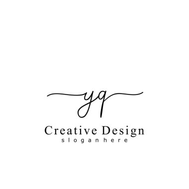 İlk logo kavramının başlangıç YQ el yazısı