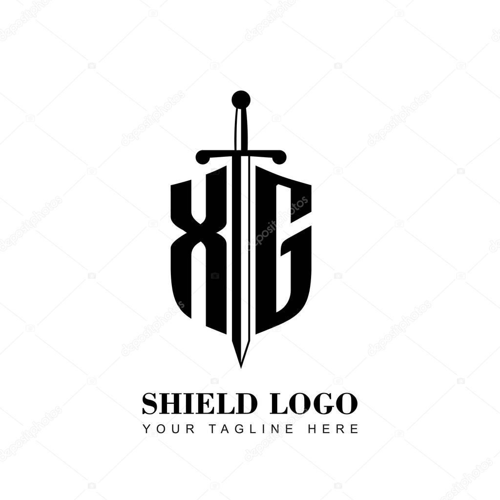 Initial Letter XG Shield logo template