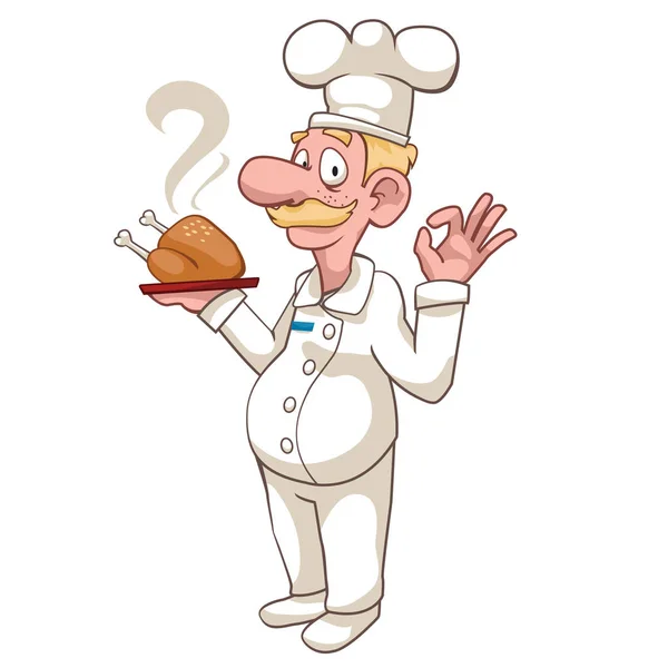 Chef dessin animé vectoriel — Image vectorielle