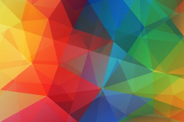 Gökkuşağı çokgen soyut arka plan