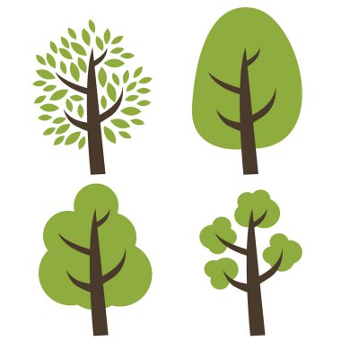 Ağaç simgesi koleksiyonu