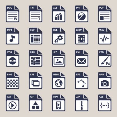File type icon clipart