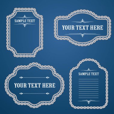 Zincir kenarlık vektör sanatı