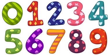 Sayı çizgi film stili