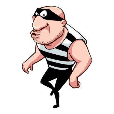 Hırsız yürüyor ve çalacak bir şey arıyor.