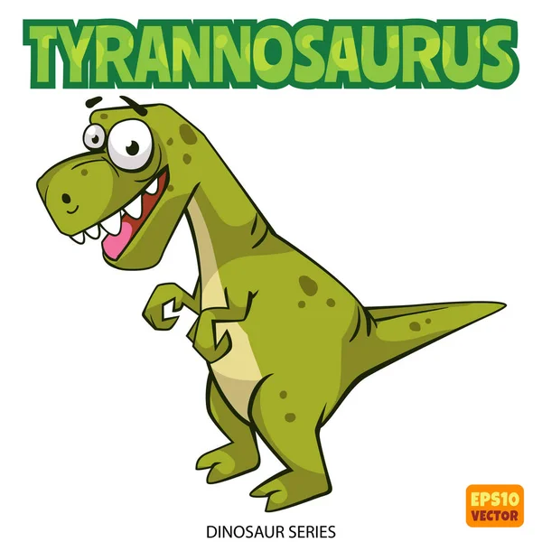 Dinosaurier Tyrannosaurus Karikatur — Stockvektor