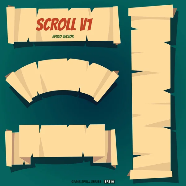 Samling av Scroll — Stock vektor