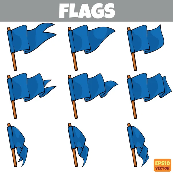 Collection de drapeaux — Image vectorielle