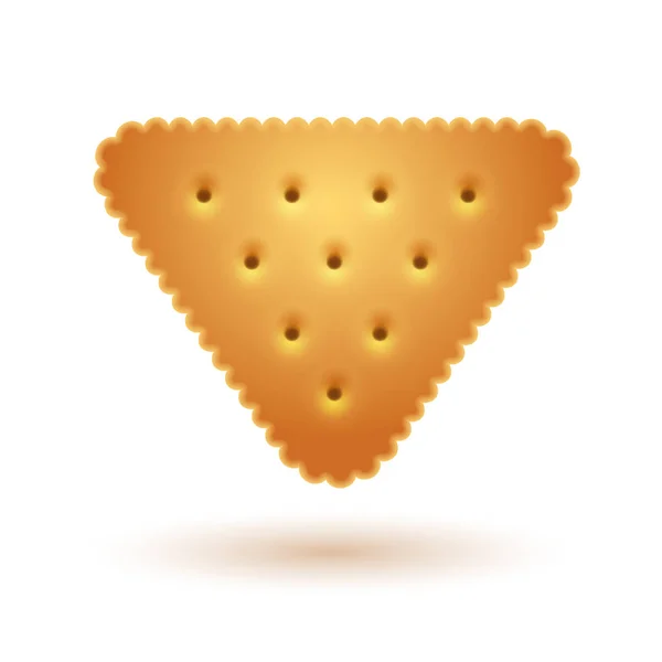 Cracker en forme de triangle — Image vectorielle