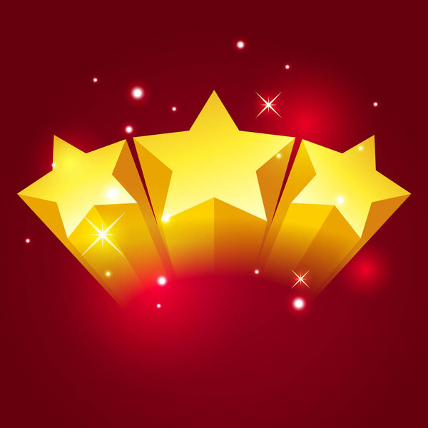 Golden three star