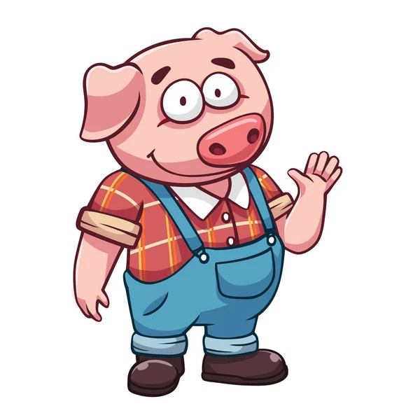 Pig farmer — Stock Vector