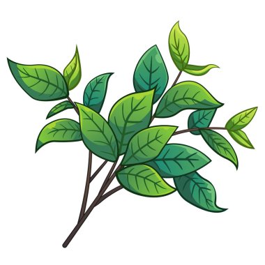 Ağaç dalı karikatür tarzı