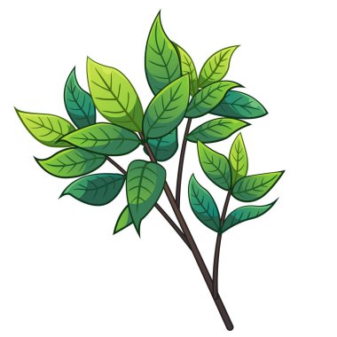 Ağaç dalı karikatür tarzı