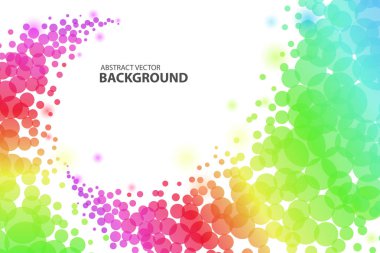 Renkli çember soyut arkaplan