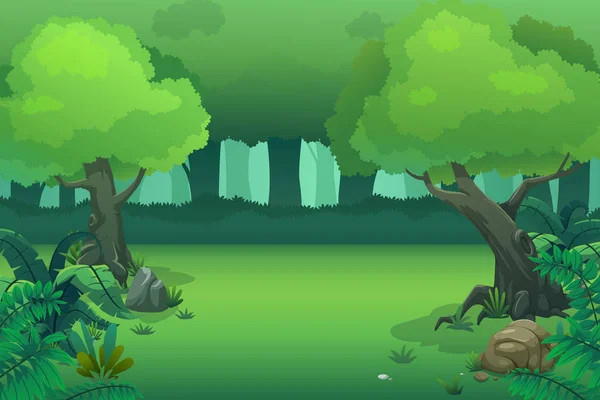 Baum und Wald — Stockvektor