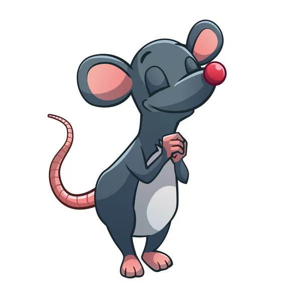 微笑的老鼠 — 图库矢量图片