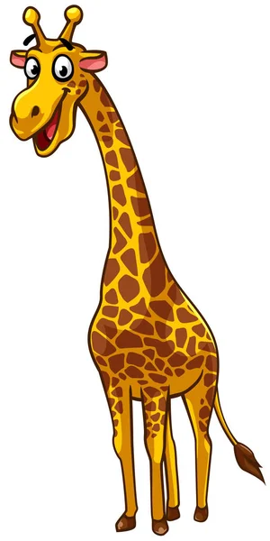Giraffe im Zeichentrickstil — Stockvektor