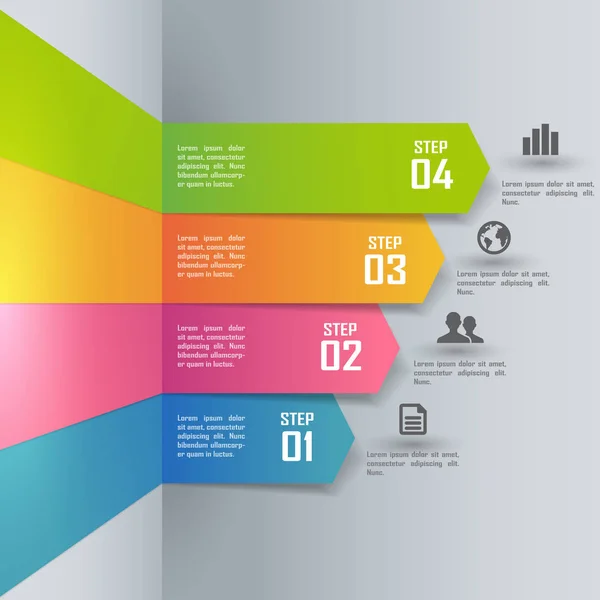 Farbenfrohe Infografik — Stockvektor